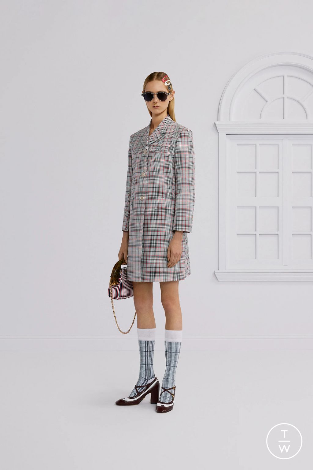 Fashion Week New York Resort 2026 look 12 from the Thom Browne collection womenswear