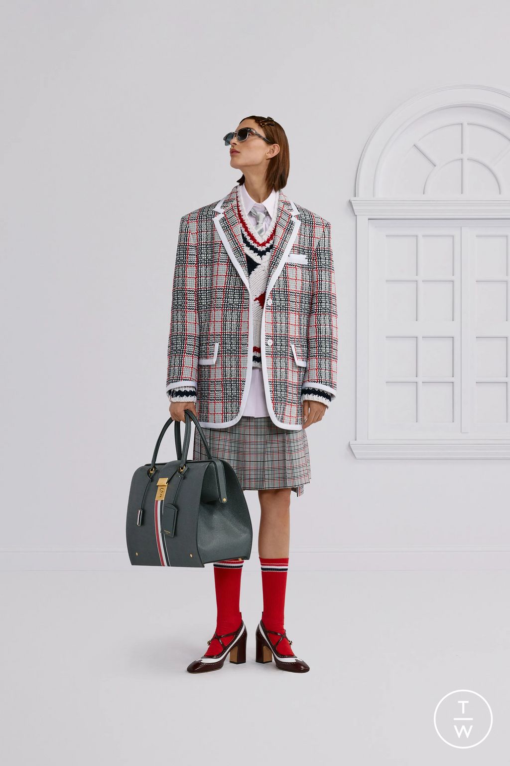Fashion Week New York Resort 2026 look 13 from the Thom Browne collection womenswear