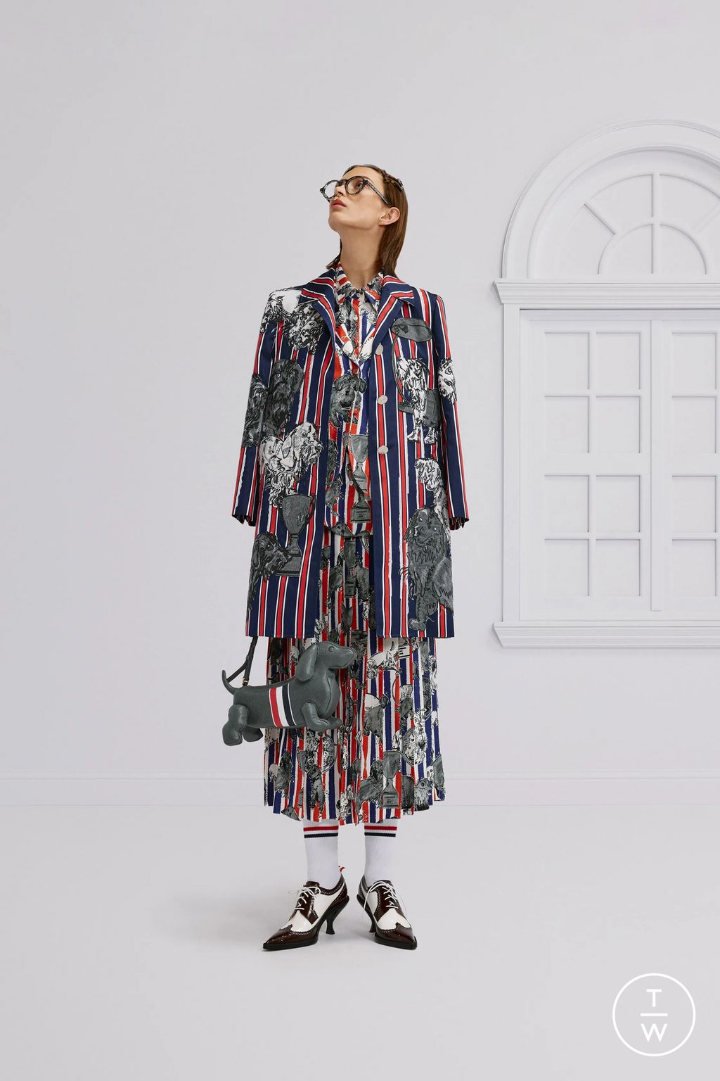 Fashion Week New York Resort 2026 look 15 from the Thom Browne collection womenswear