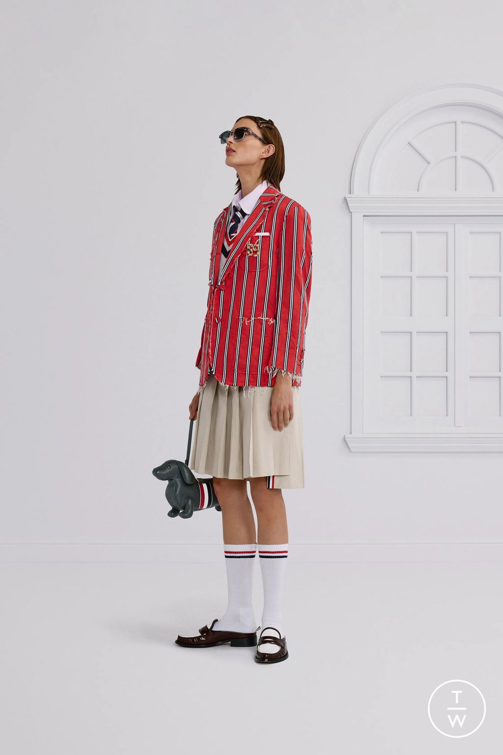 Fashion Week New York Resort 2026 look 17 from the Thom Browne collection womenswear