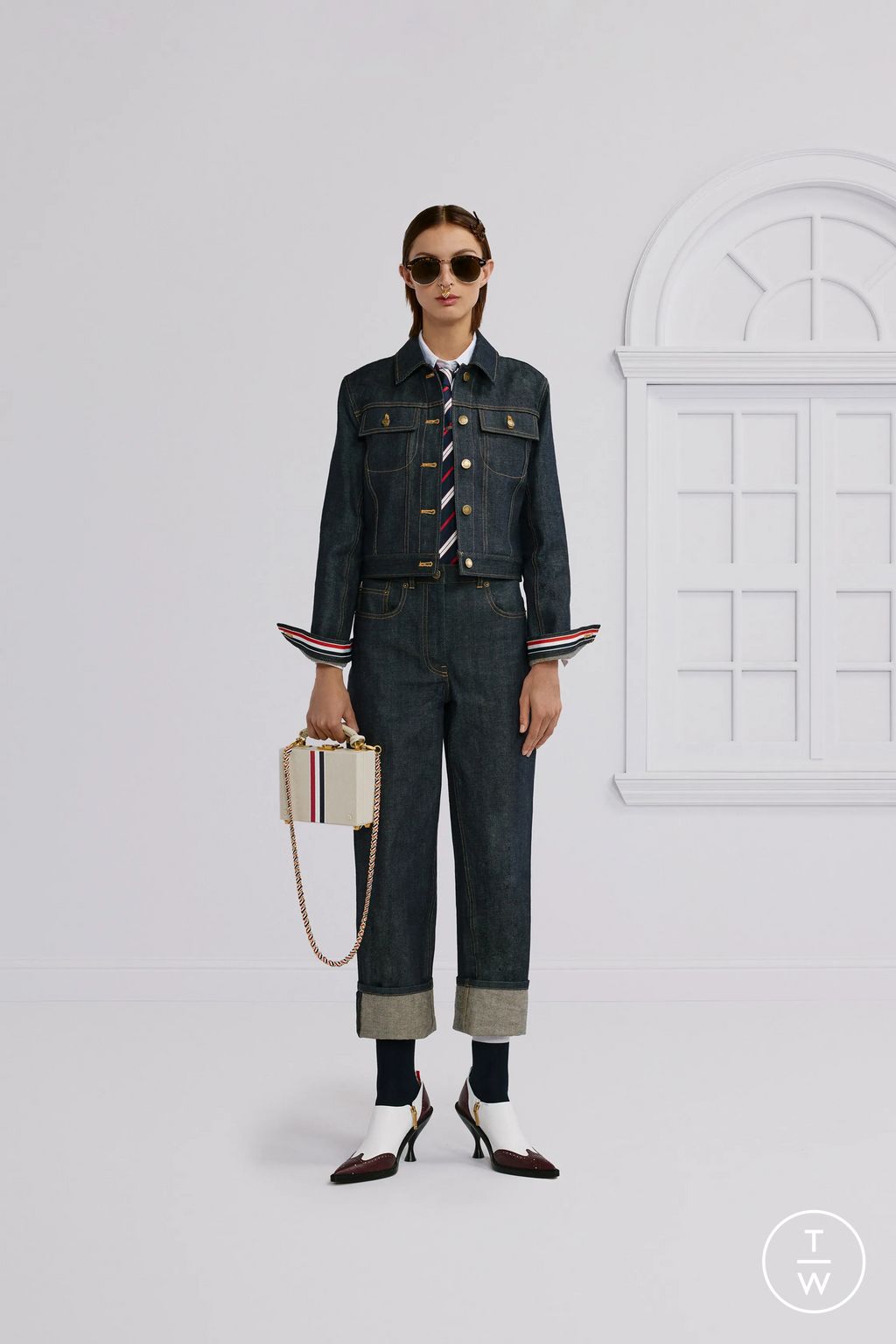 Fashion Week New York Resort 2026 look 18 from the Thom Browne collection womenswear