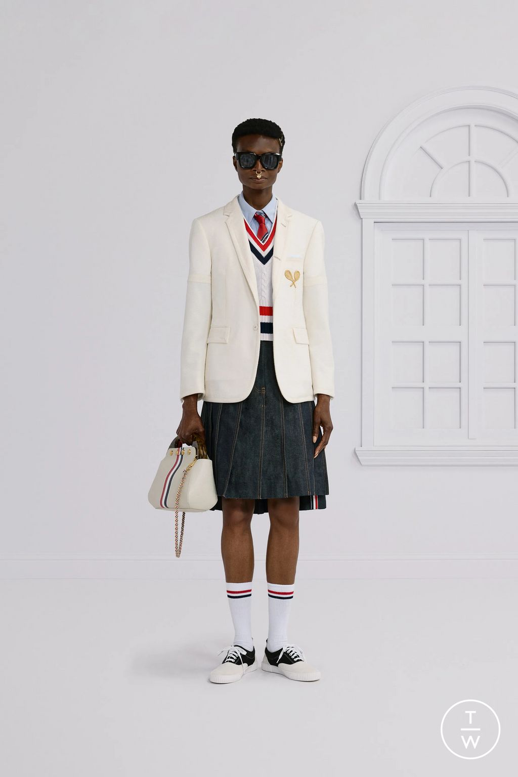 Fashion Week New York Resort 2026 look 19 from the Thom Browne collection womenswear