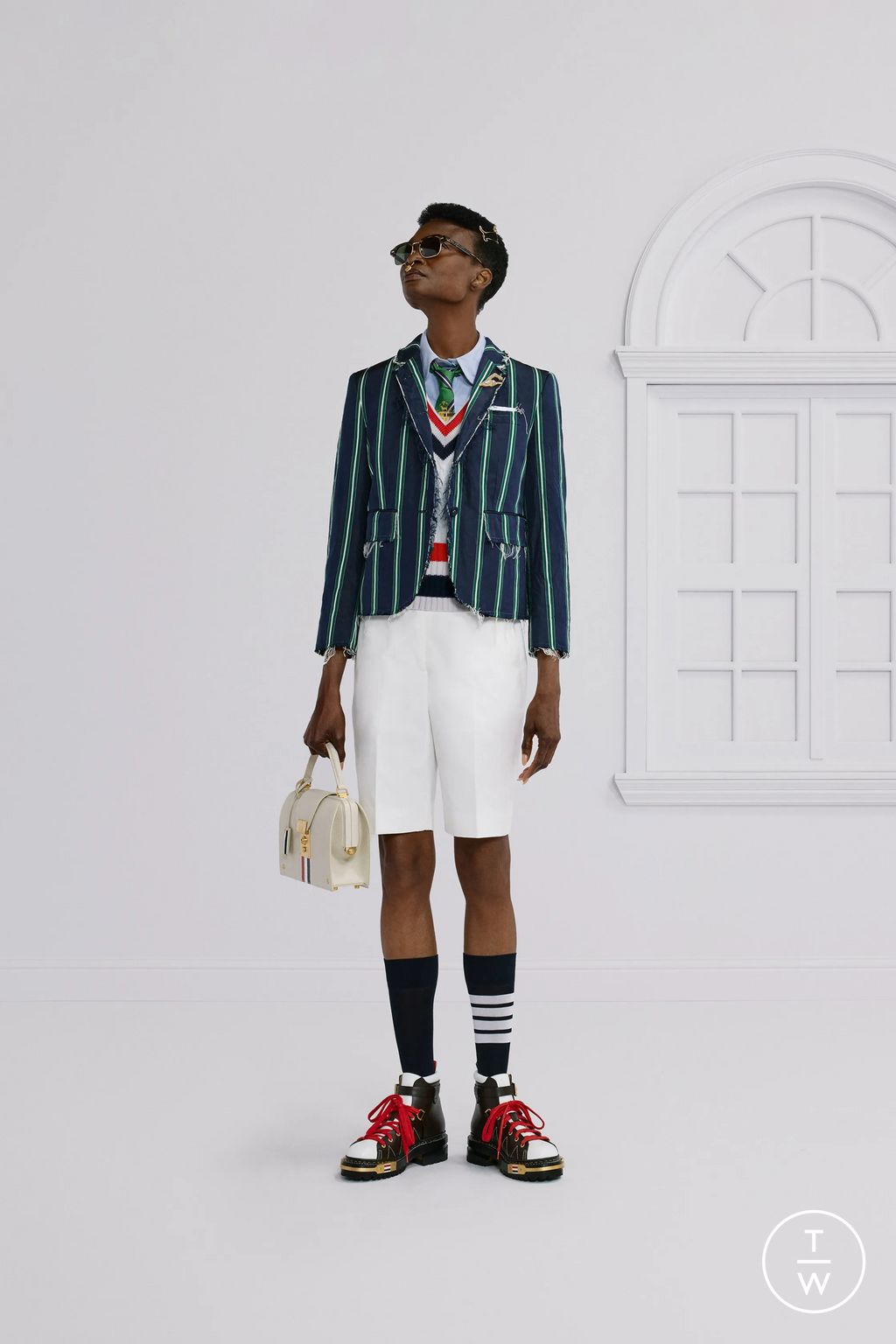 Fashion Week New York Resort 2026 look 23 from the Thom Browne collection womenswear