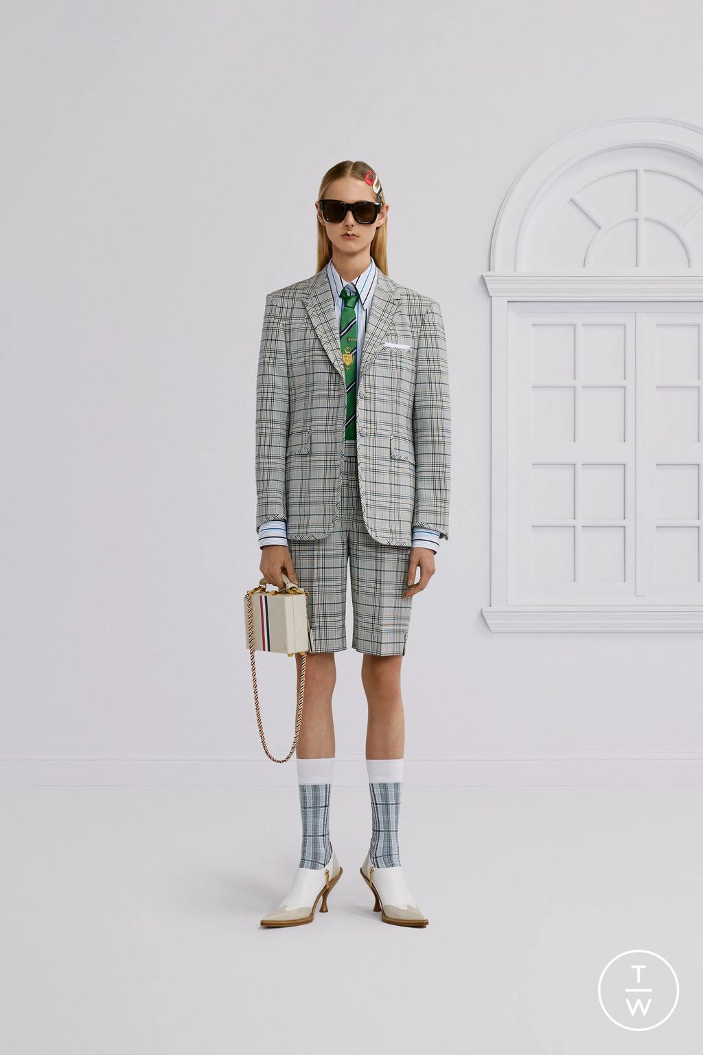 Fashion Week New York Resort 2026 look 25 from the Thom Browne collection womenswear