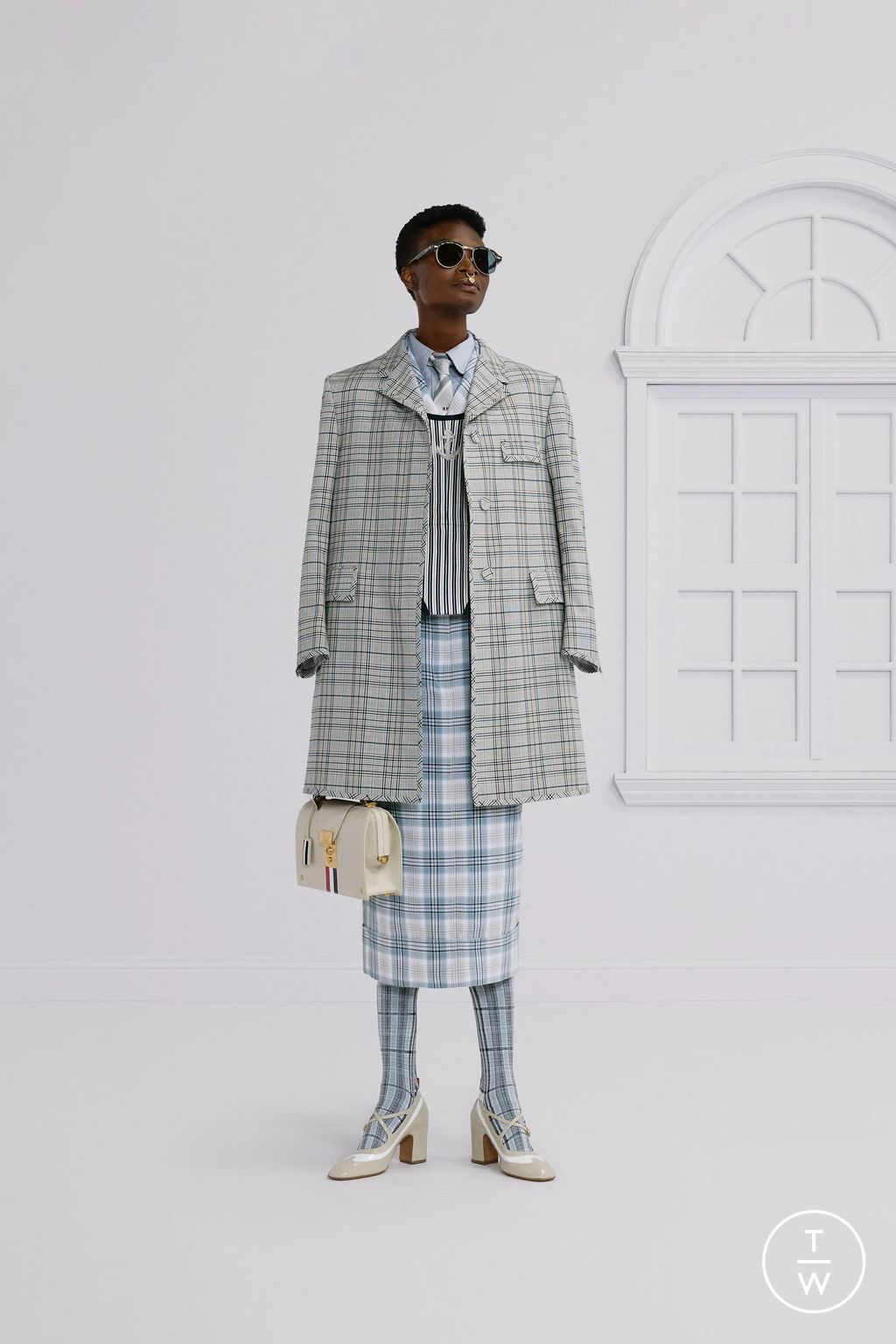 Fashion Week New York Resort 2026 look 26 from the Thom Browne collection womenswear