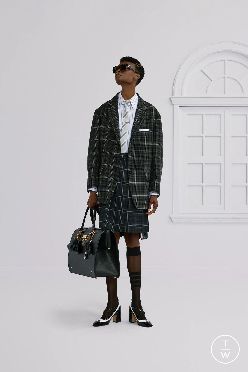 Fashion Week New York Resort 2026 look 34 from the Thom Browne collection womenswear