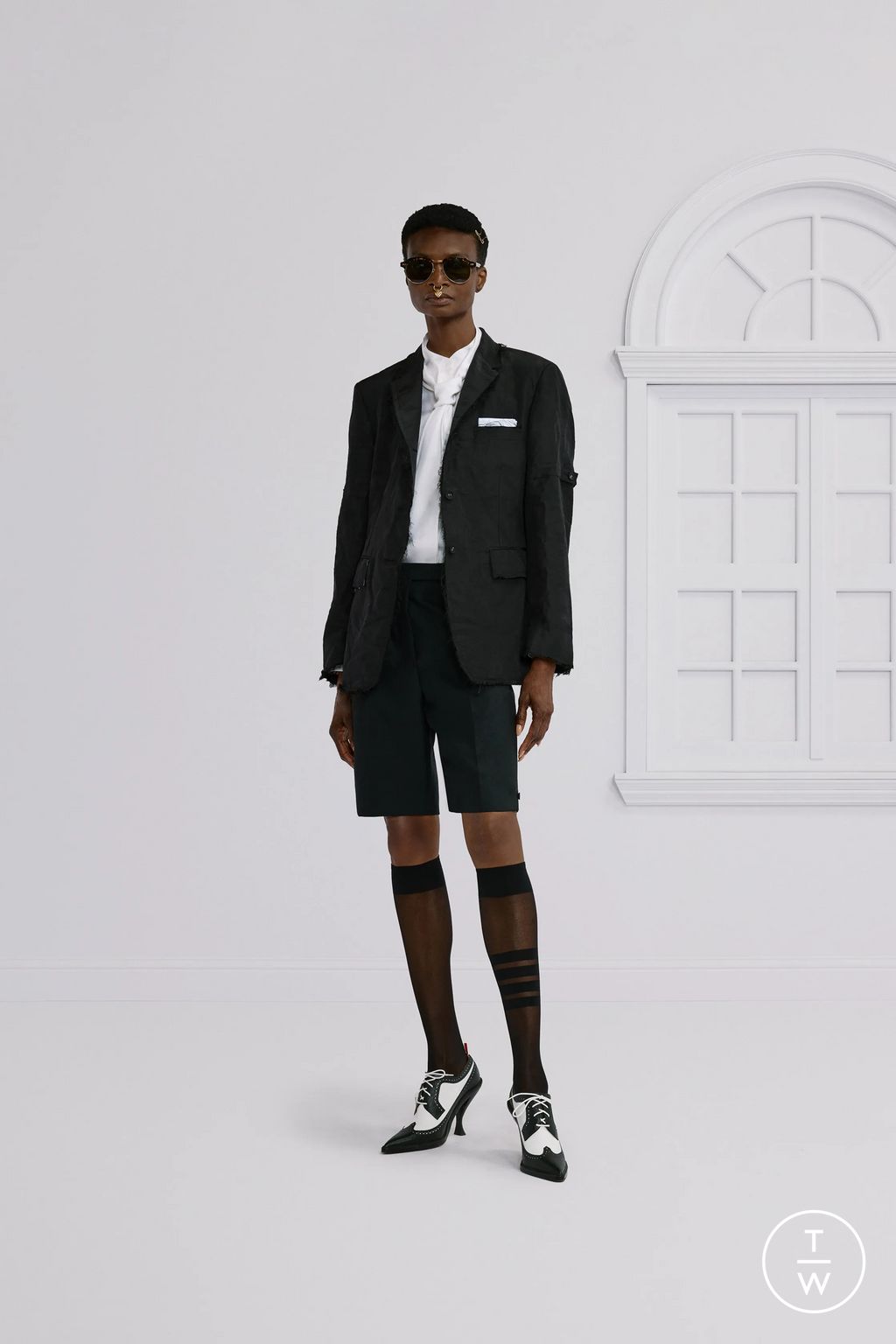Fashion Week New York Resort 2026 look 47 from the Thom Browne collection womenswear