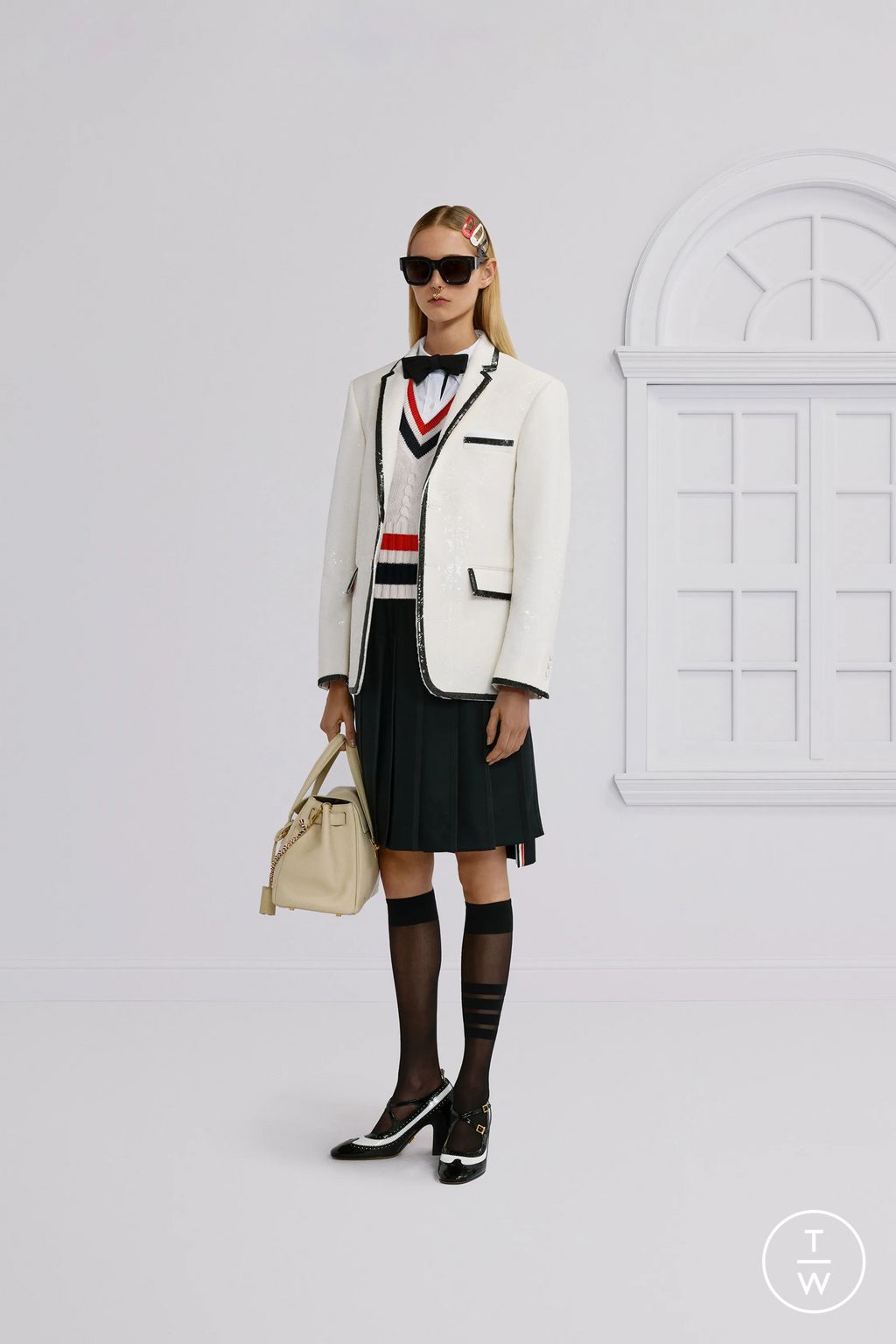Fashion Week New York Resort 2026 look 49 from the Thom Browne collection womenswear