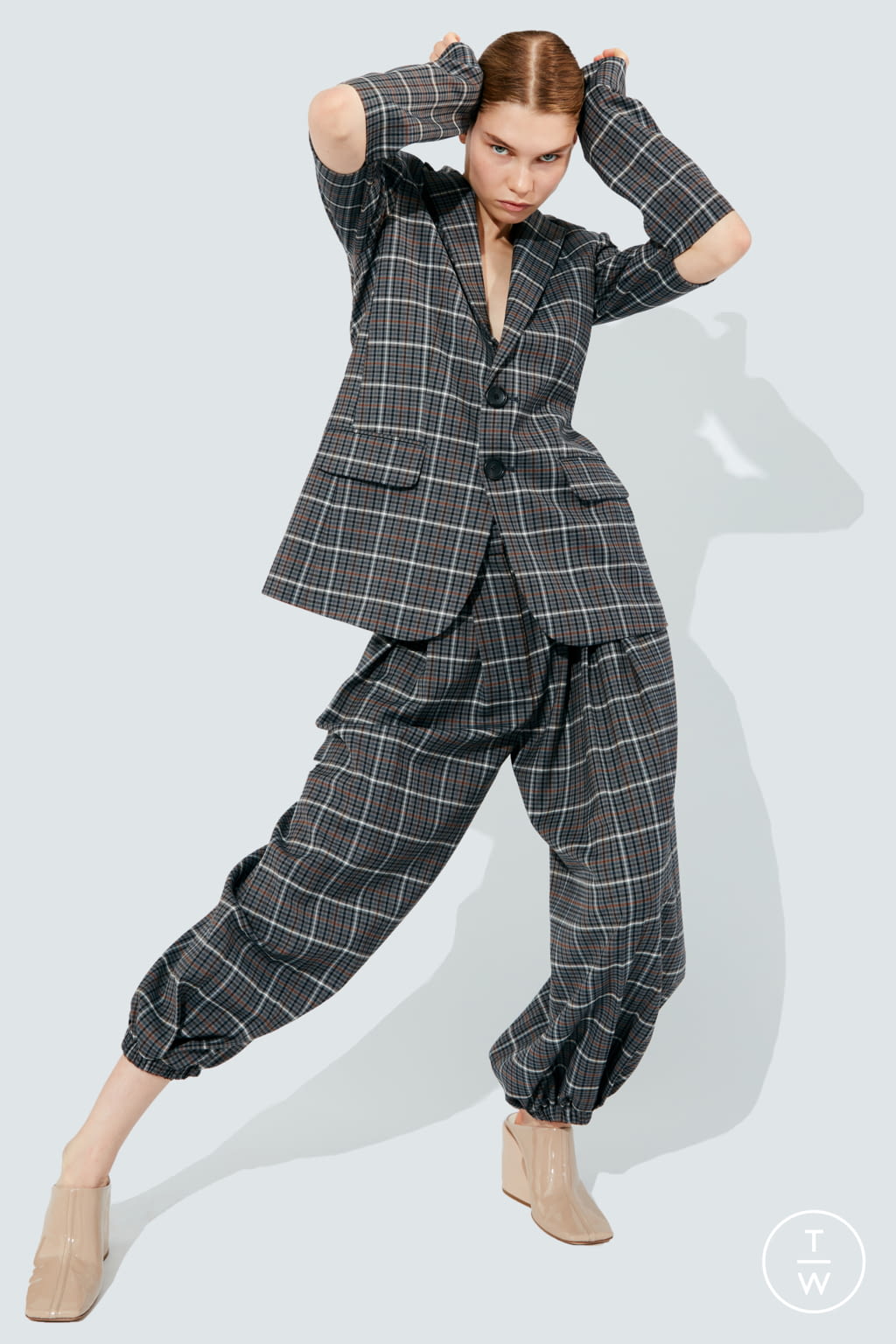Fashion Week New York Pre-Fall 2020 look 1 from the Tibi collection womenswear