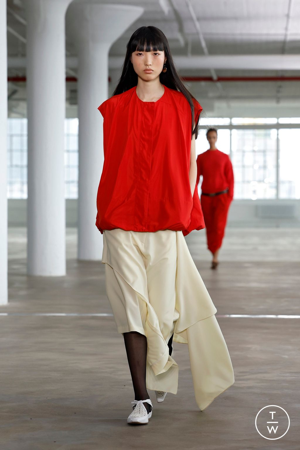 Fashion Week New York Spring/Summer 2025 look 20 from the Tibi collection womenswear