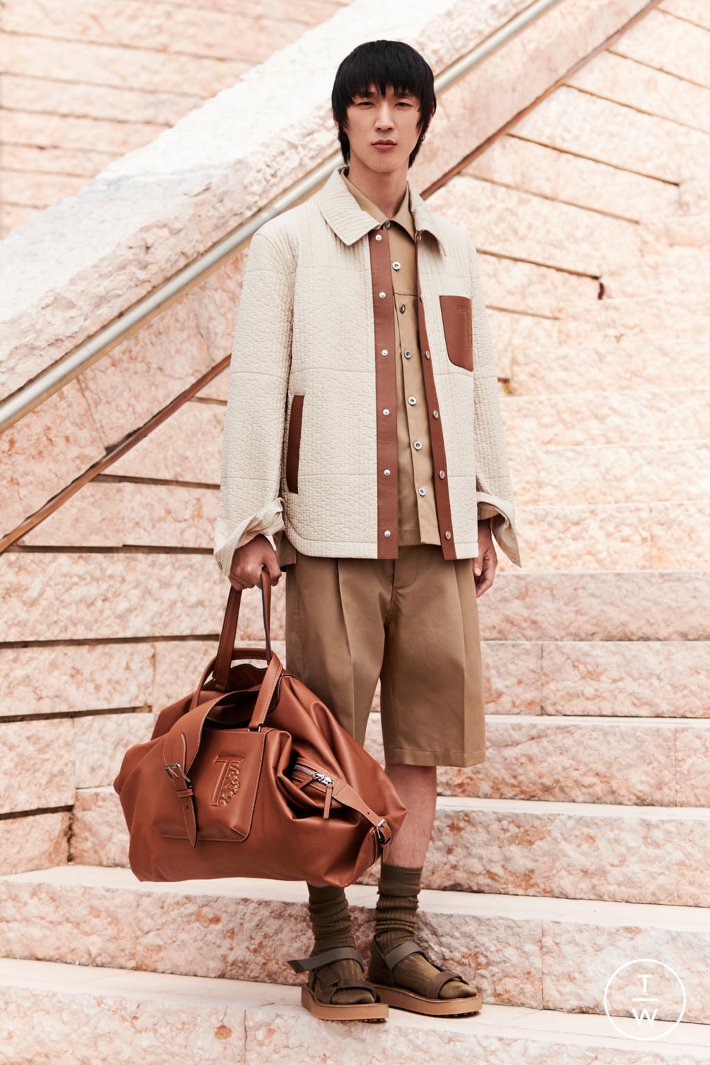 Fashion Week Milan Spring/Summer 2022 look 2 from the Tod's collection 男装