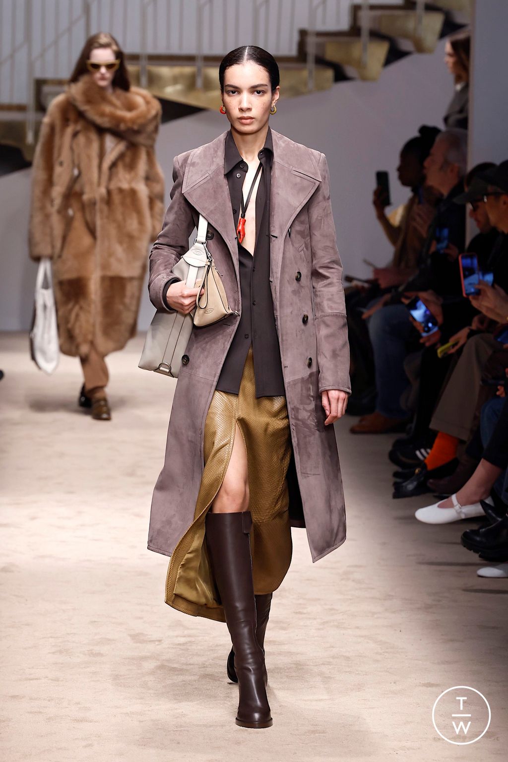 Fashion Week Milan Fall/Winter 2025 look 10 from the Tod's collection womenswear