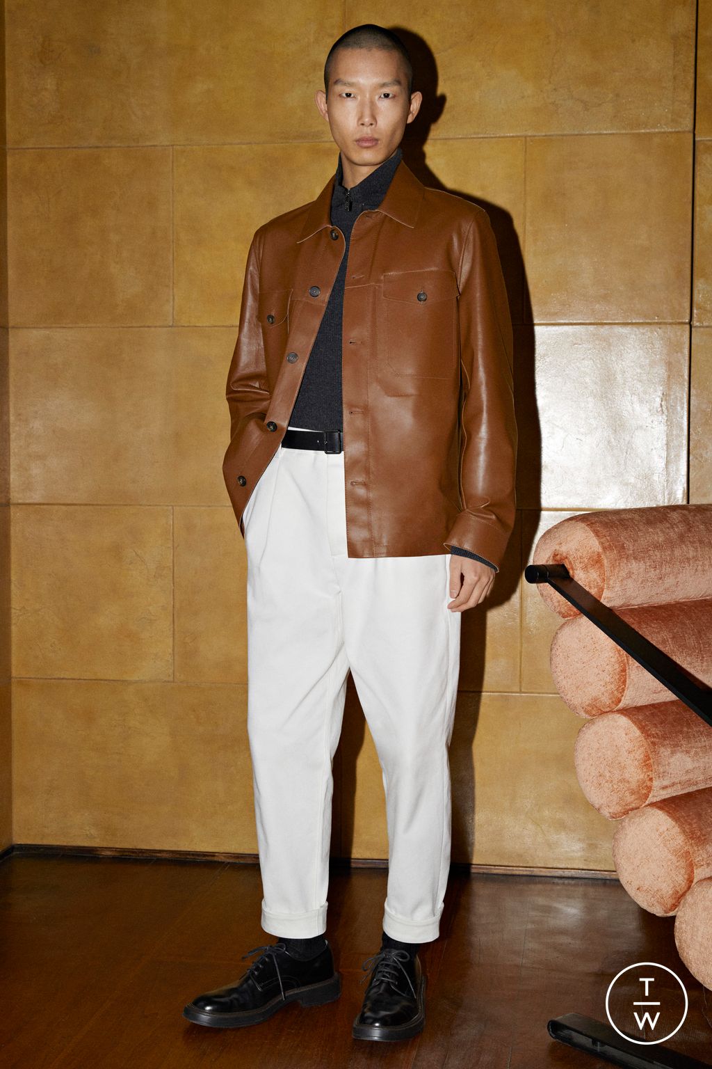 Fashion Week Milan Fall/Winter 2023 look 7 from the Tod's collection menswear