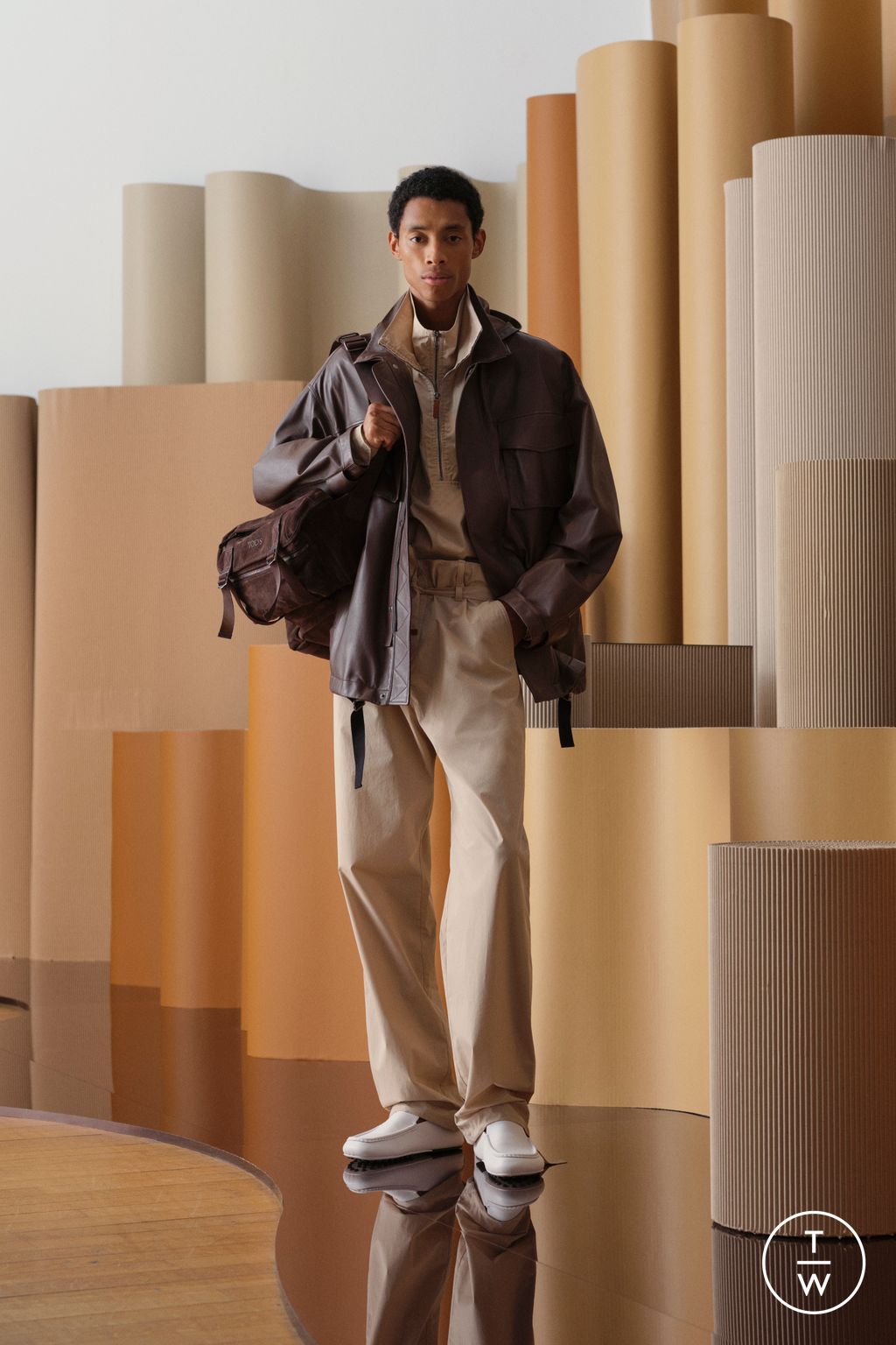 Fashion Week Paris Spring-Summer 2025 look 14 from the Tod's collection menswear