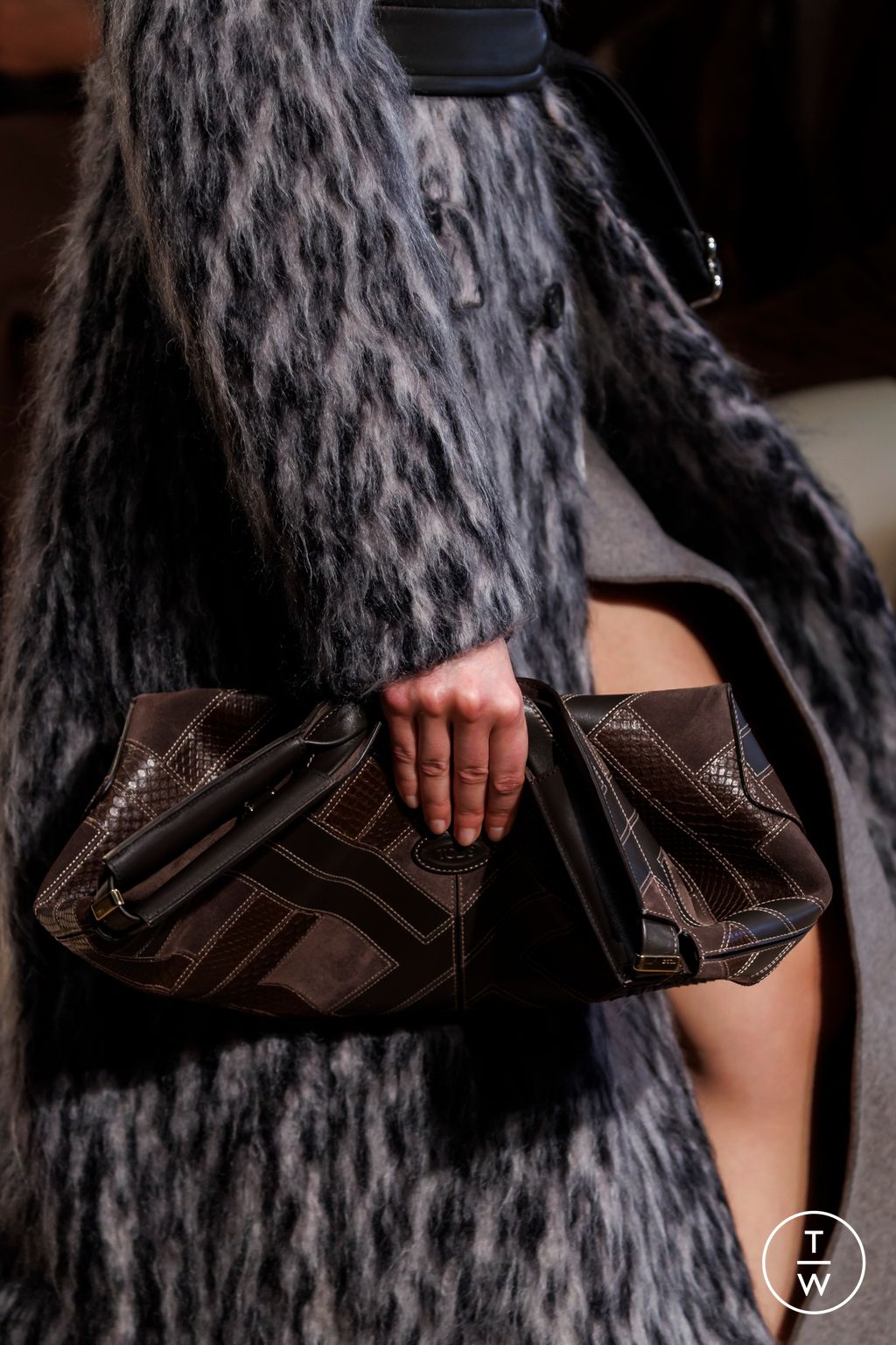 Fashion Week Milan Fall/Winter 2025 look 39 from the Tod's collection womenswear accessories