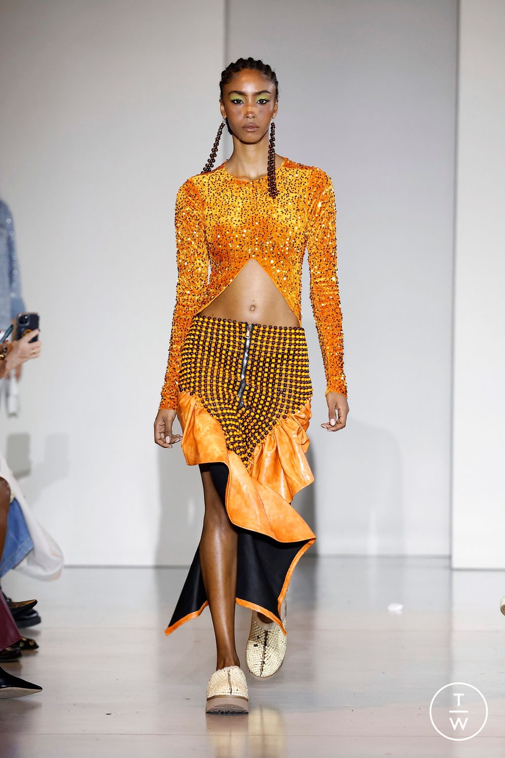 Fashion Week Milan Spring-Summer 2025 look 17 from the Tokyo James collection womenswear