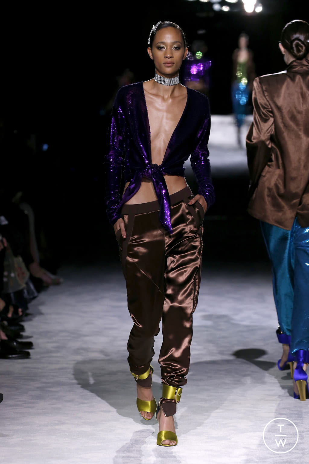 Fashion Week New York Spring/Summer 2022 look 3 from the Tom Ford collection 女装