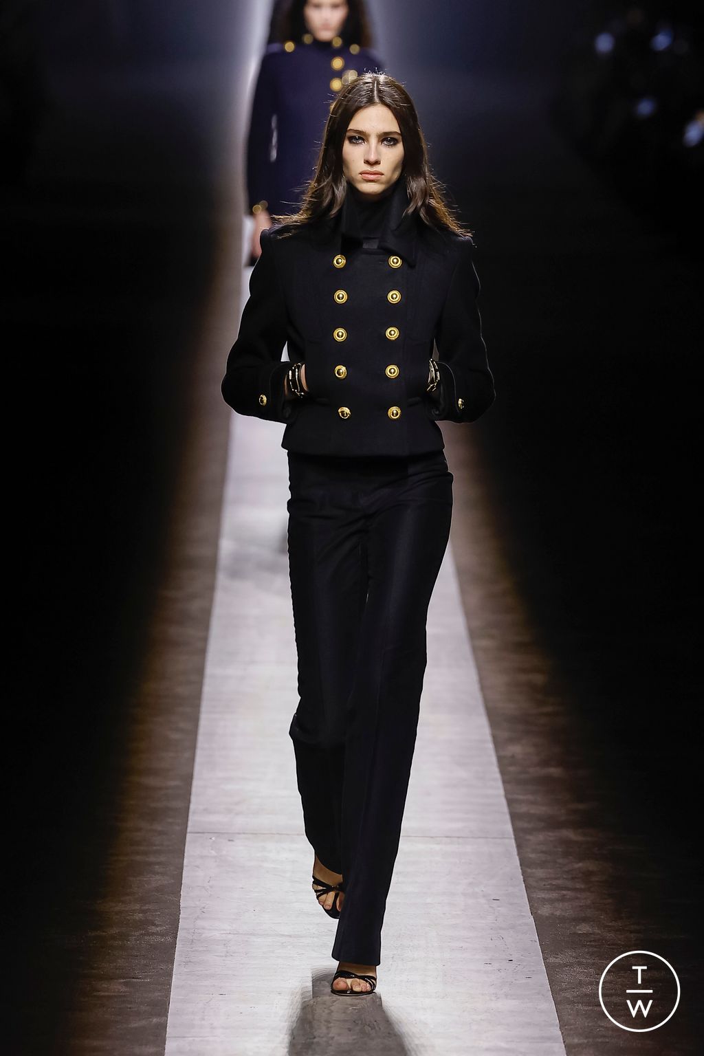 Fashion Week Milan Fall/Winter 2024 look 3 from the Tom Ford collection womenswear