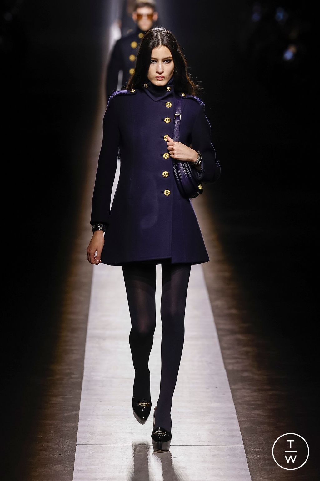 Fashion Week Milan Fall/Winter 2024 look 4 from the Tom Ford collection womenswear