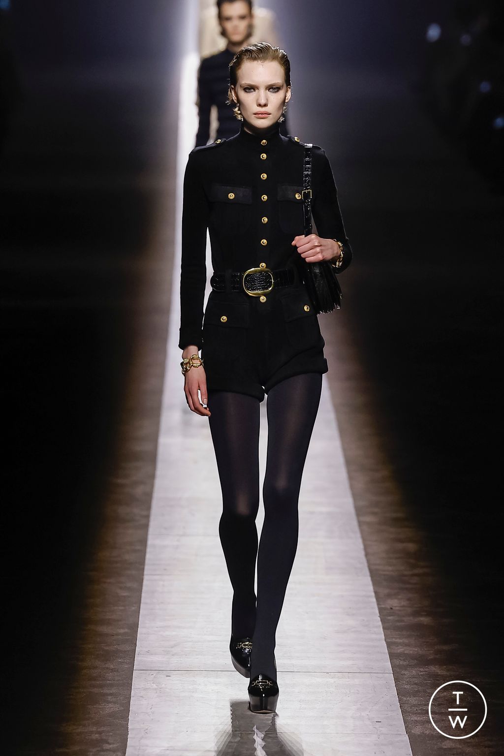Fashion Week Milan Fall/Winter 2024 look 7 from the Tom Ford collection womenswear