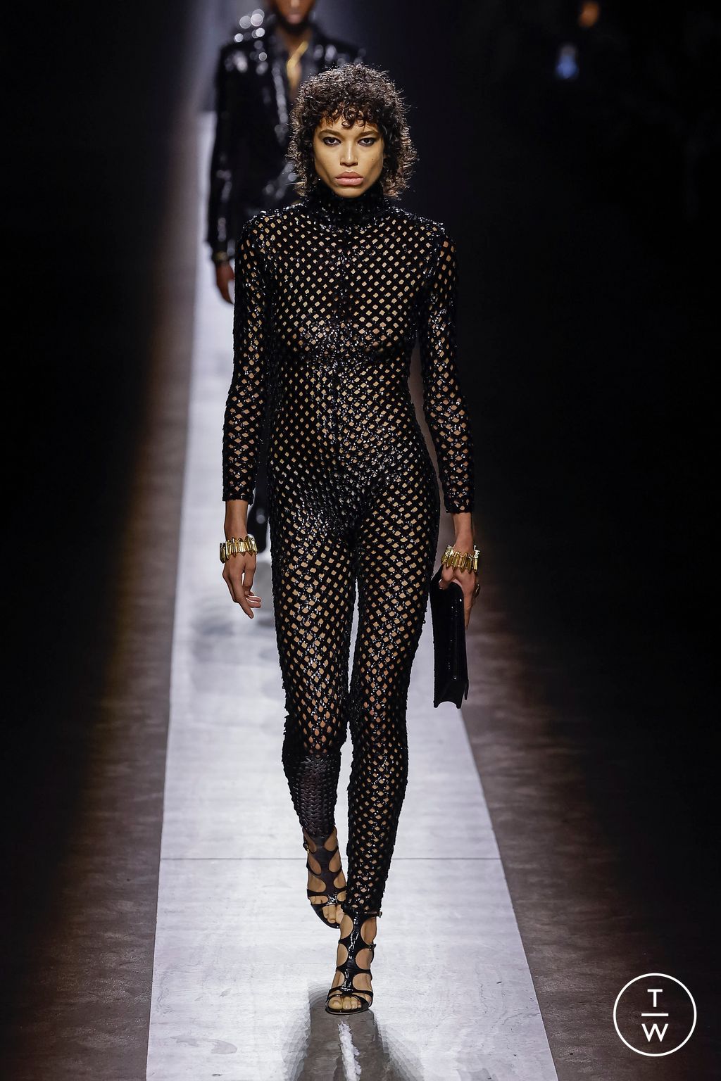 Fashion Week Milan Fall/Winter 2024 look 61 from the Tom Ford collection 女装