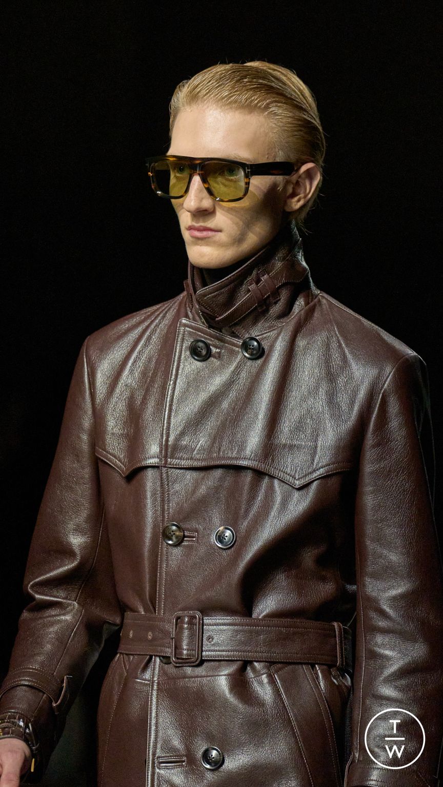 Fashion Week Milan Fall/Winter 2024 look 47 from the Tom Ford collection womenswear accessories