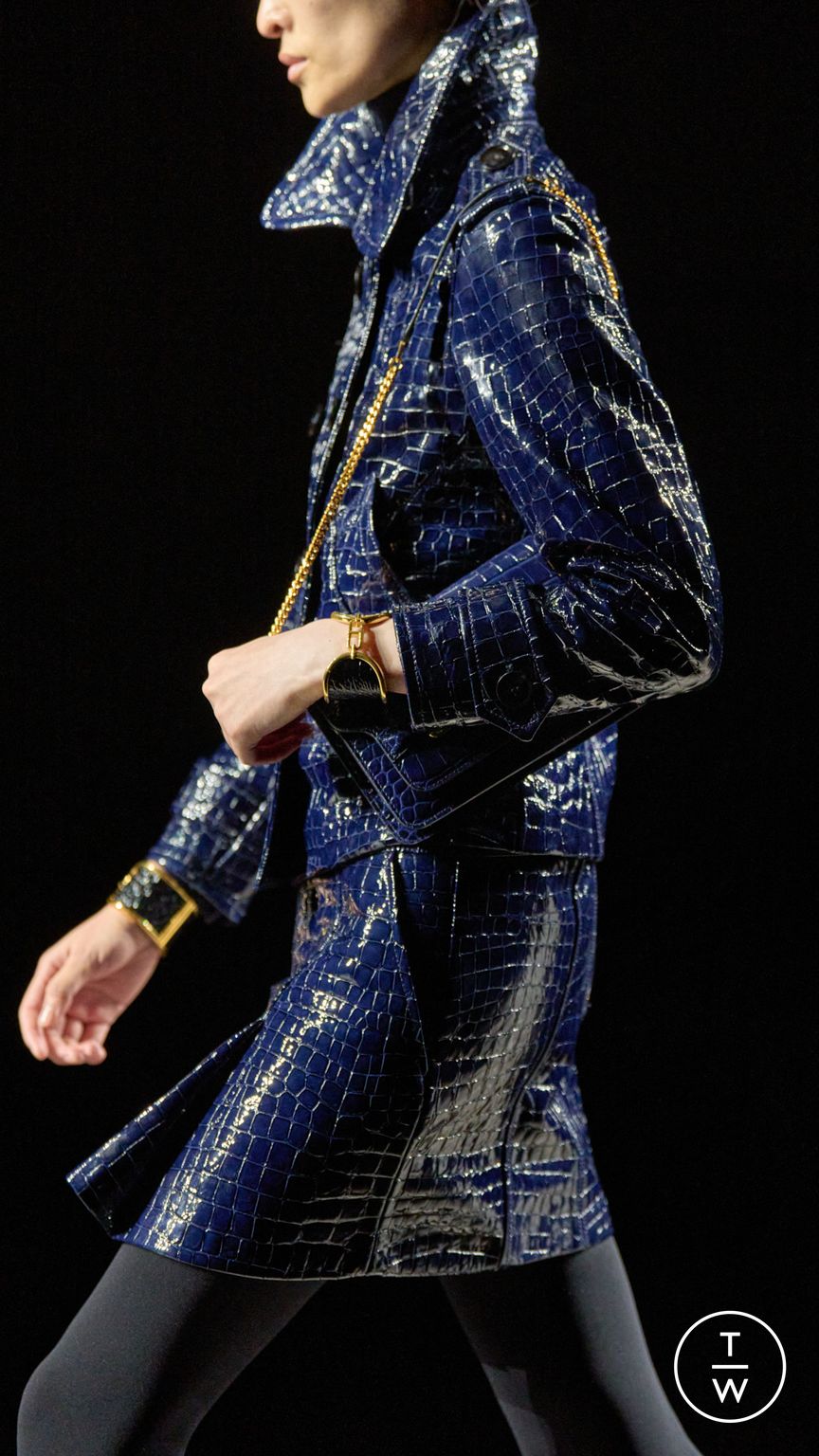 Fashion Week Milan Fall/Winter 2024 look 53 from the Tom Ford collection womenswear accessories