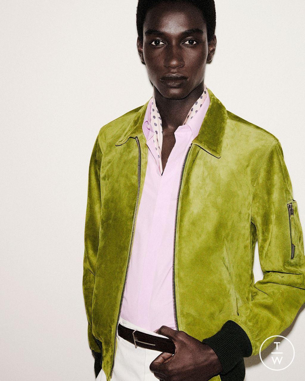 Fashion Week Paris Resort 2026 look 19 from the Tom Ford collection menswear