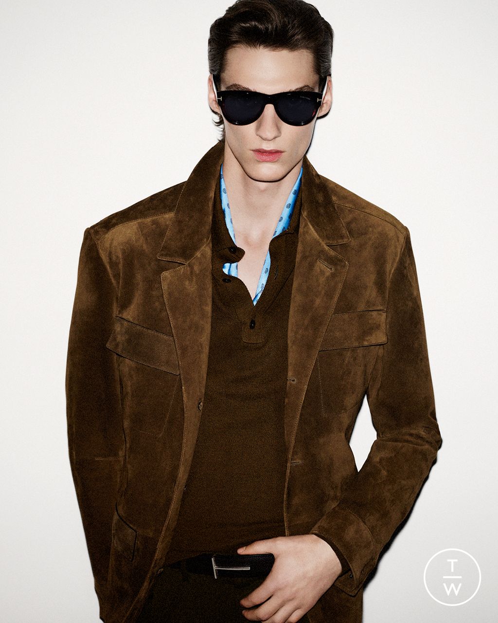 Fashion Week Paris Resort 2026 look 20 from the Tom Ford collection menswear