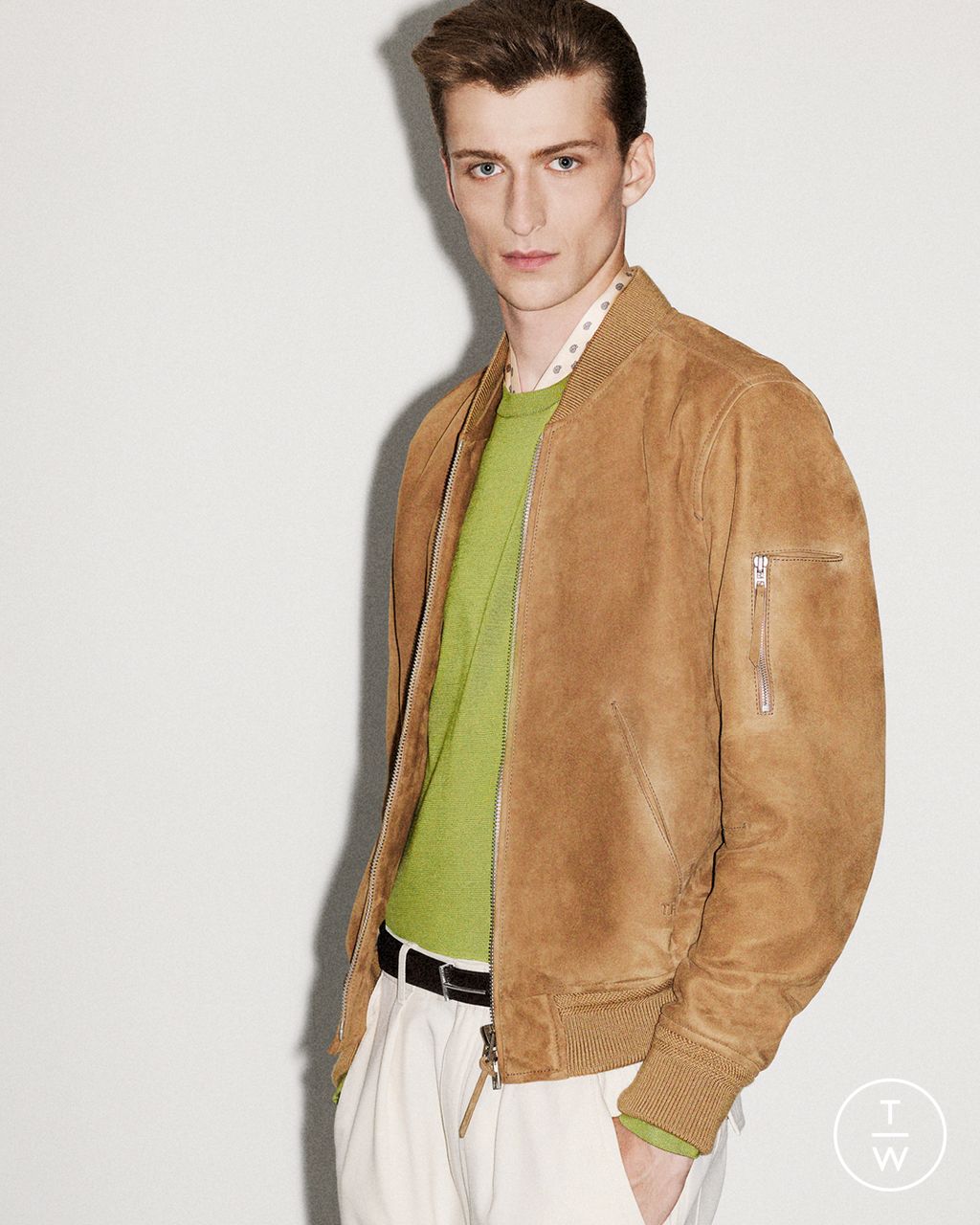 Fashion Week Paris Resort 2026 look 21 from the Tom Ford collection menswear