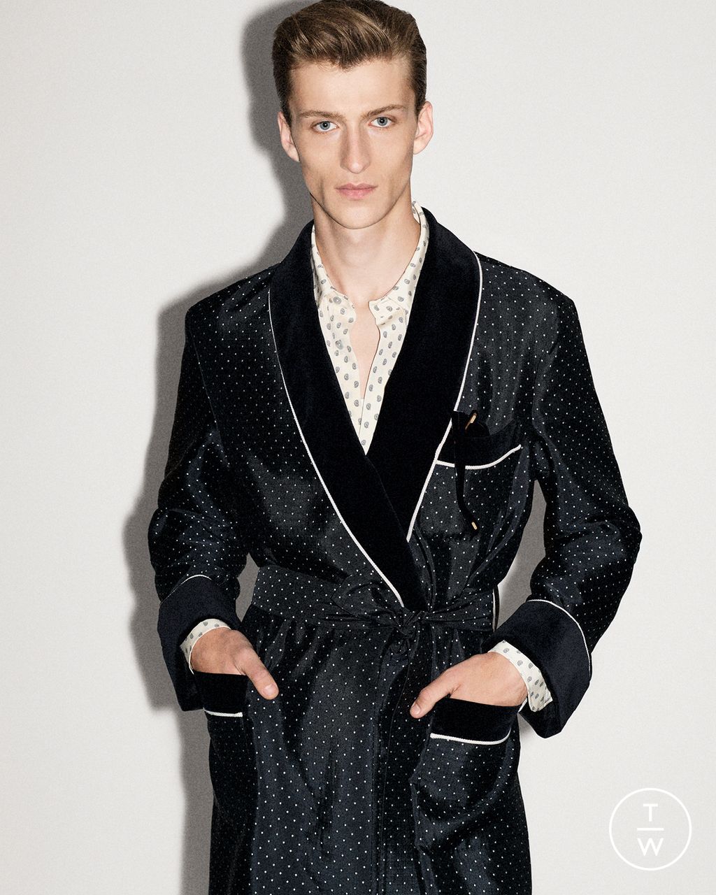 Fashion Week Paris Resort 2026 look 7 from the Tom Ford collection menswear