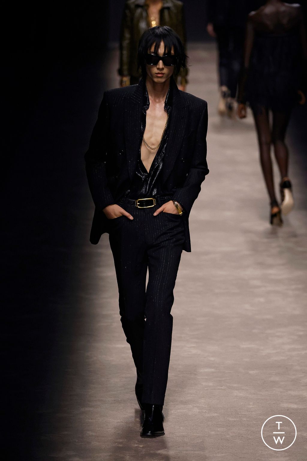 Fashion Week Milan Spring/Summer 2024 look 10 from the Tom Ford collection 女装
