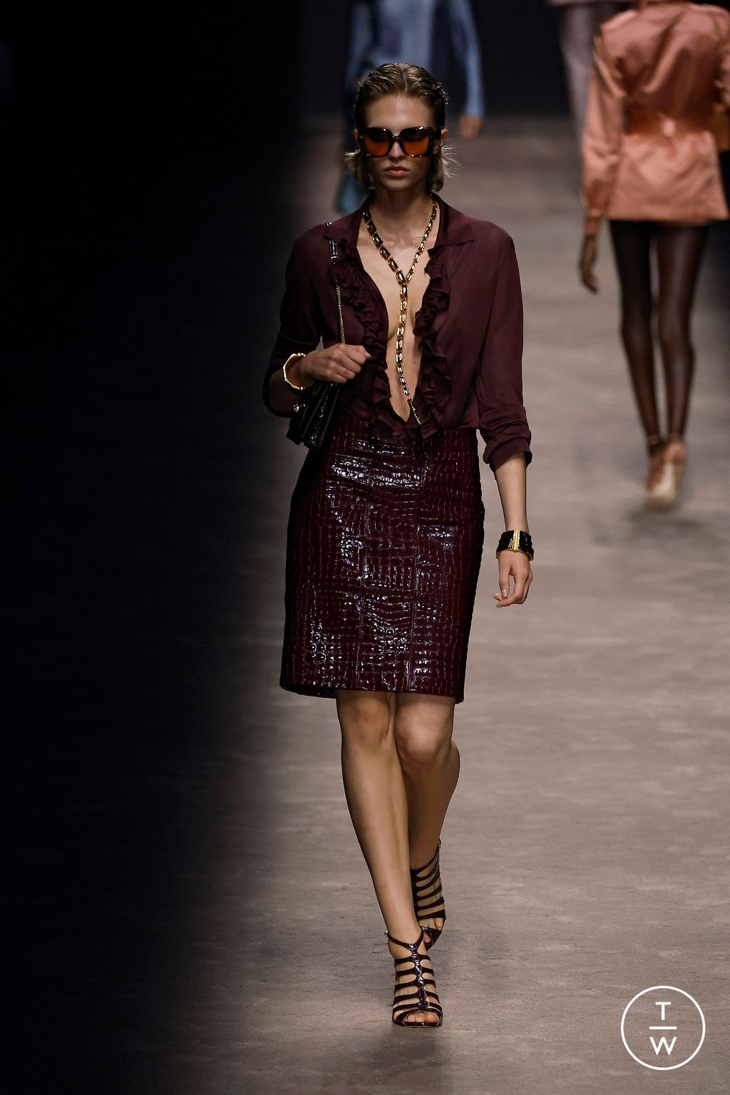 Fashion Week Milan Spring/Summer 2024 look 32 de la collection Tom Ford womenswear