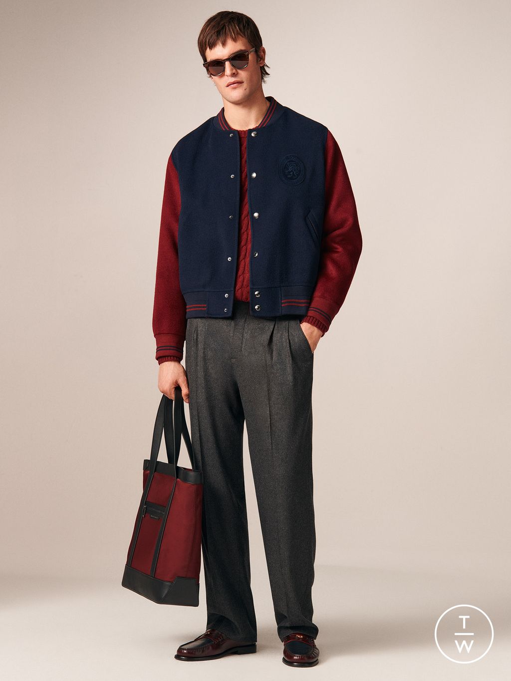 Fashion Week New York Fall/Winter 2026 look 1 de la collection Tommy Hilfiger menswear