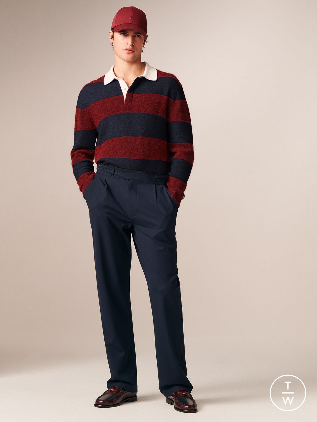 Fashion Week New York Fall/Winter 2026 look 3 de la collection Tommy Hilfiger menswear