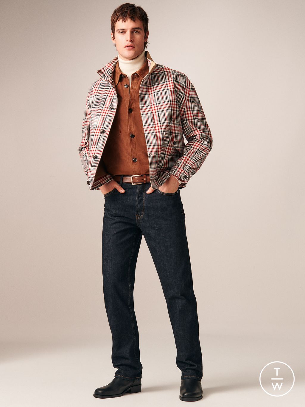 Fashion Week New York Fall/Winter 2026 look 5 de la collection Tommy Hilfiger menswear