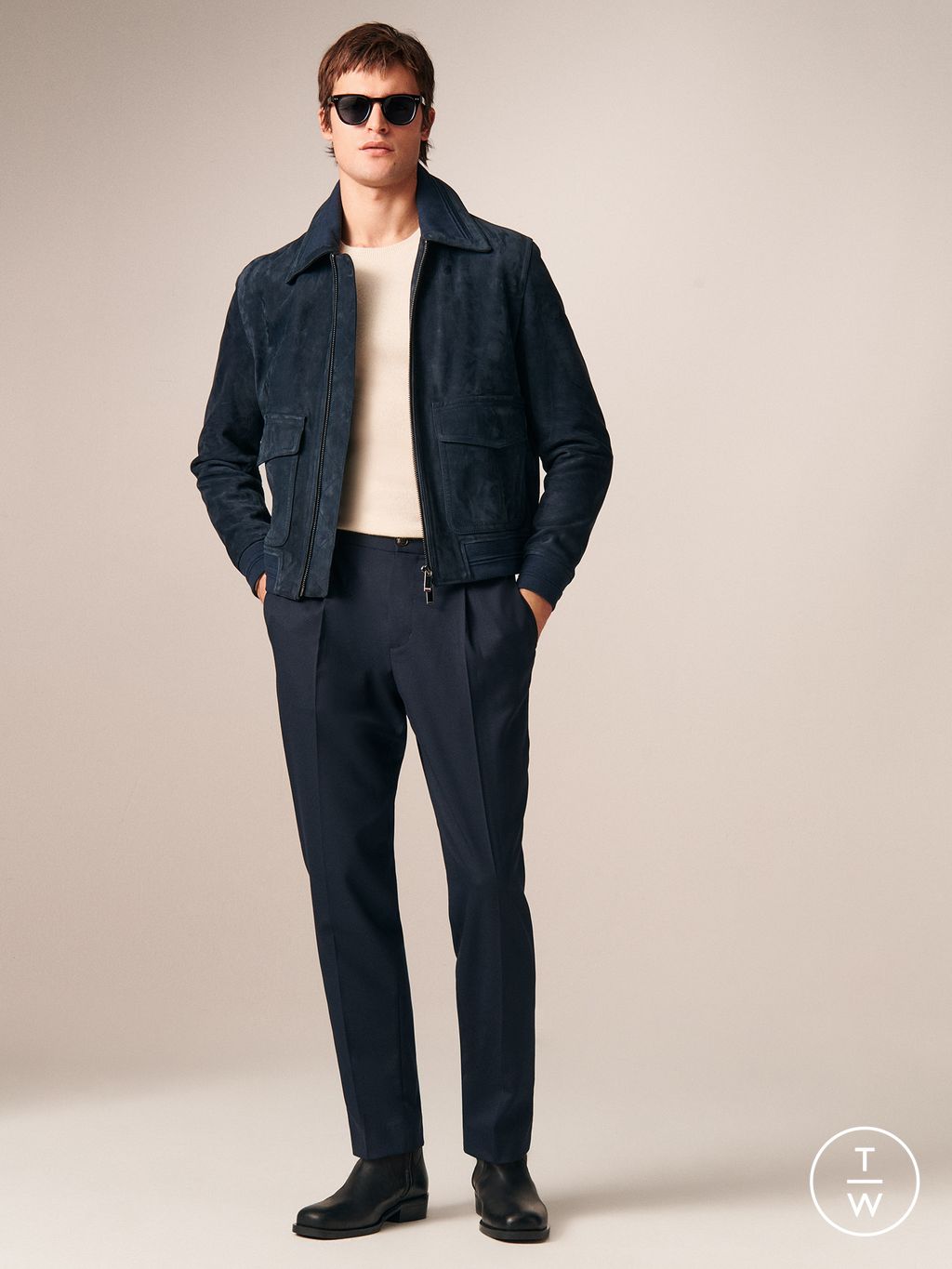 Fashion Week New York Fall/Winter 2026 look 7 de la collection Tommy Hilfiger menswear