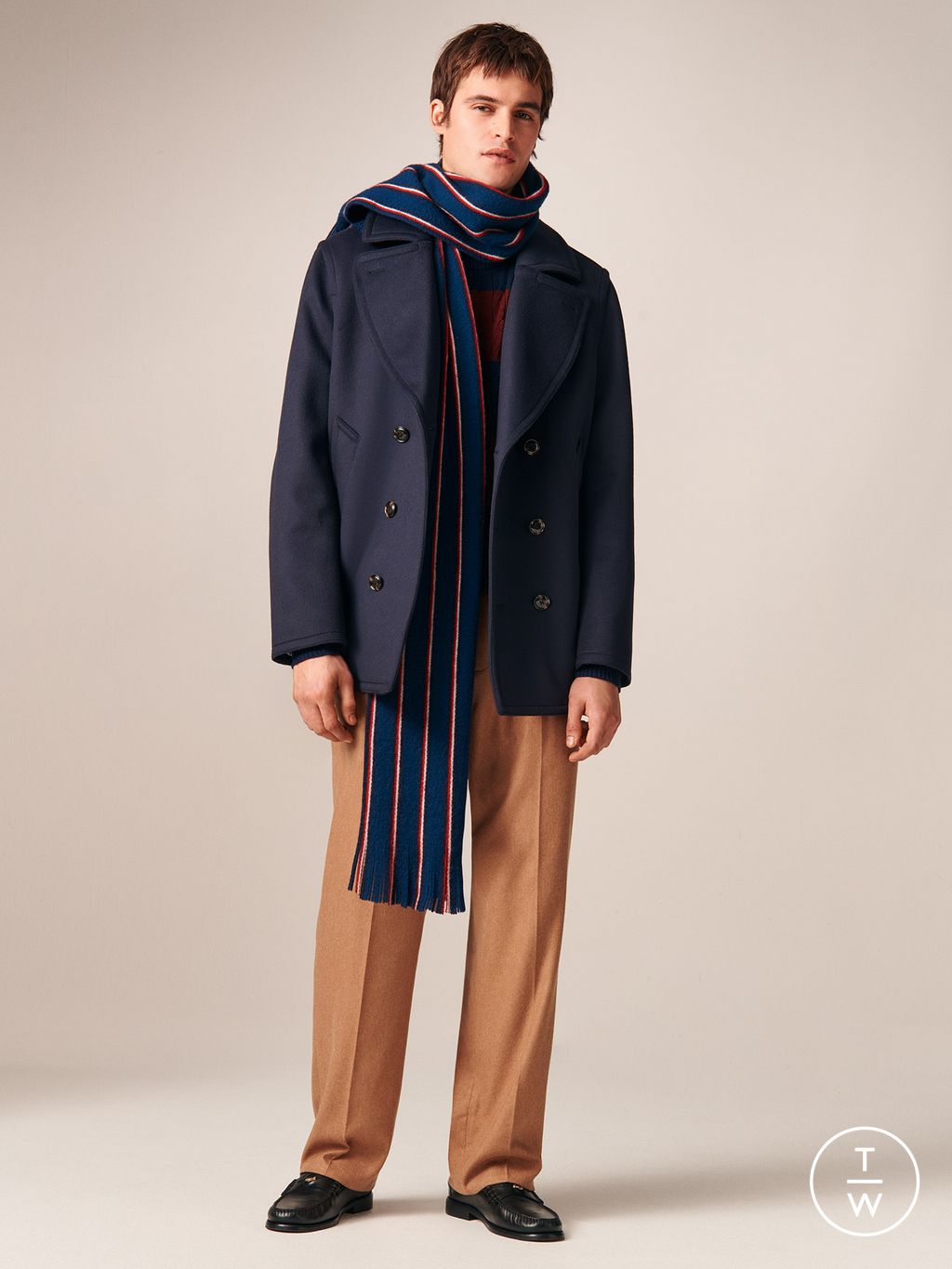 Fashion Week New York Fall/Winter 2026 look 8 de la collection Tommy Hilfiger menswear