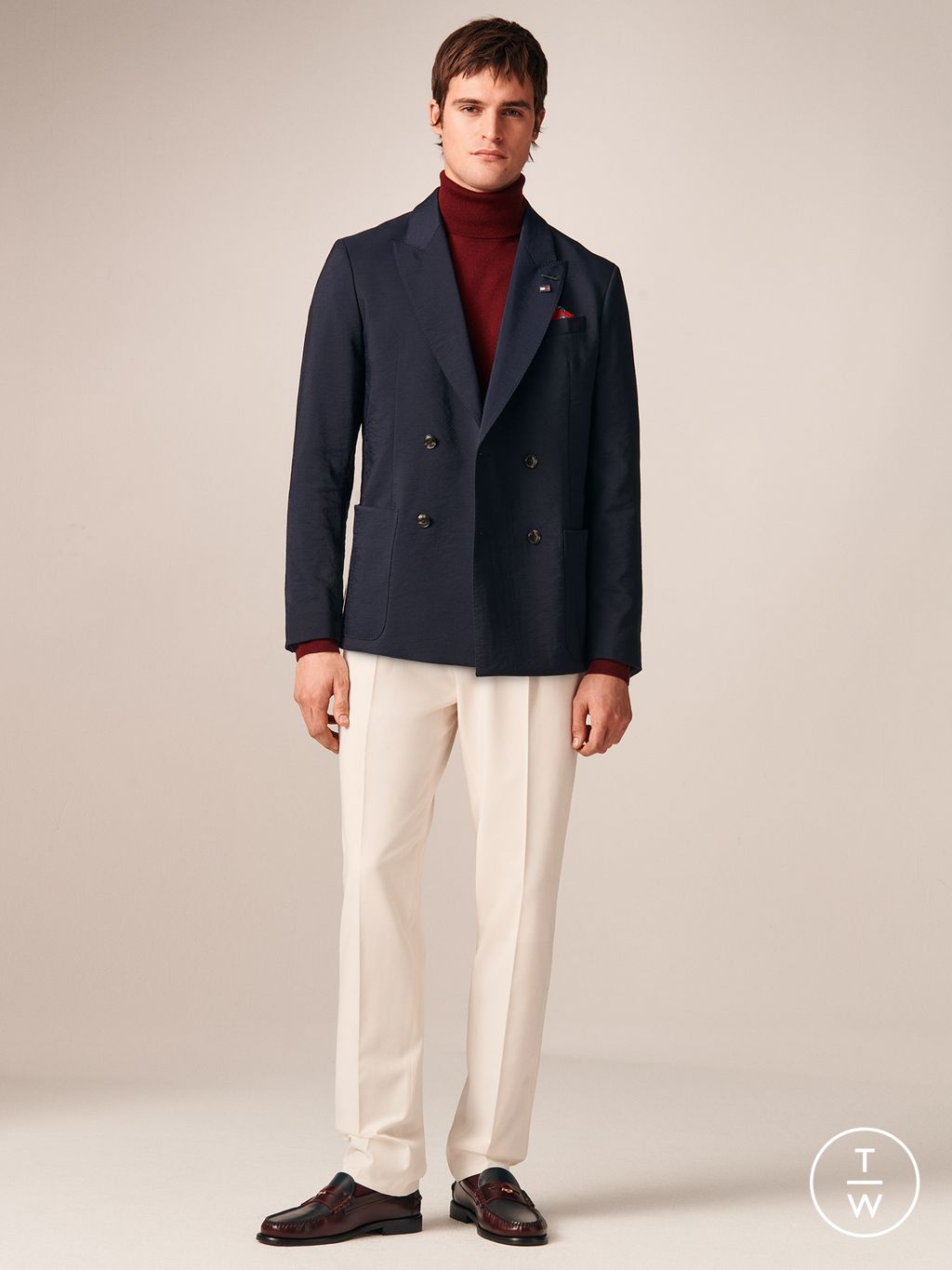 Fashion Week New York Fall/Winter 2026 look 9 de la collection Tommy Hilfiger menswear