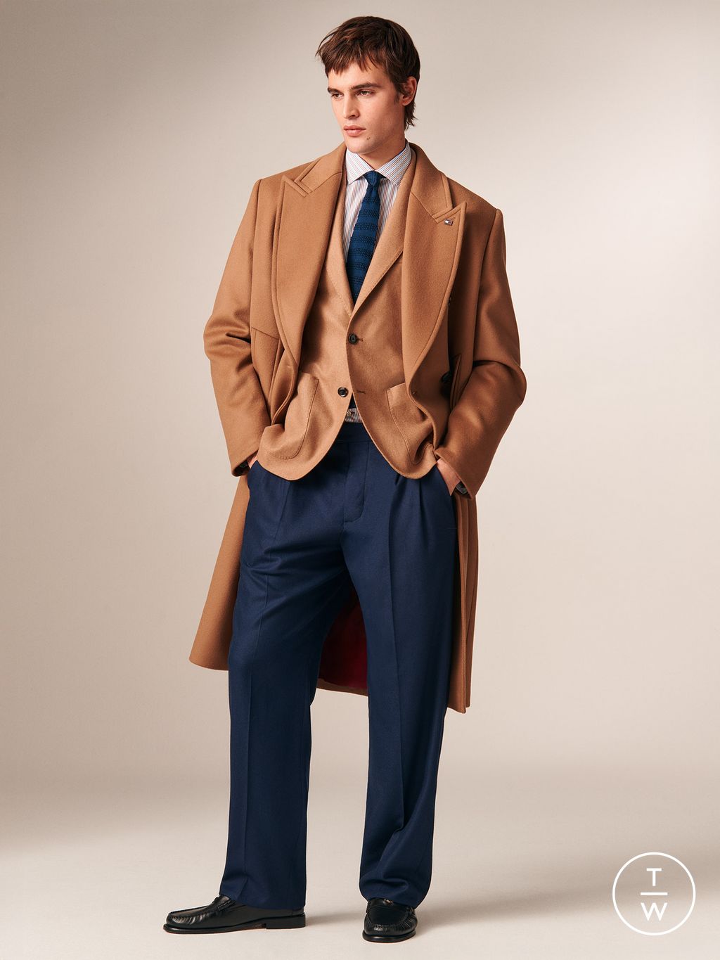 Fashion Week New York Fall/Winter 2026 look 13 de la collection Tommy Hilfiger menswear