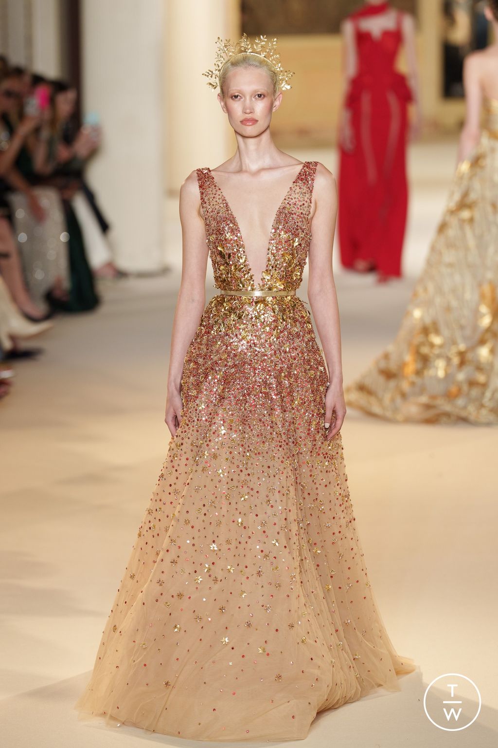 Fashion Week Paris Fall/Winter 2024 look 43 from the Tony Ward collection couture