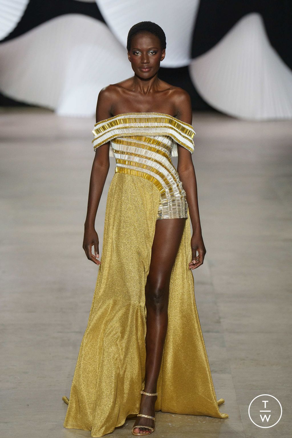 Fashion Week Paris Spring/Summer 2024 look 9 from the Tony Ward collection couture