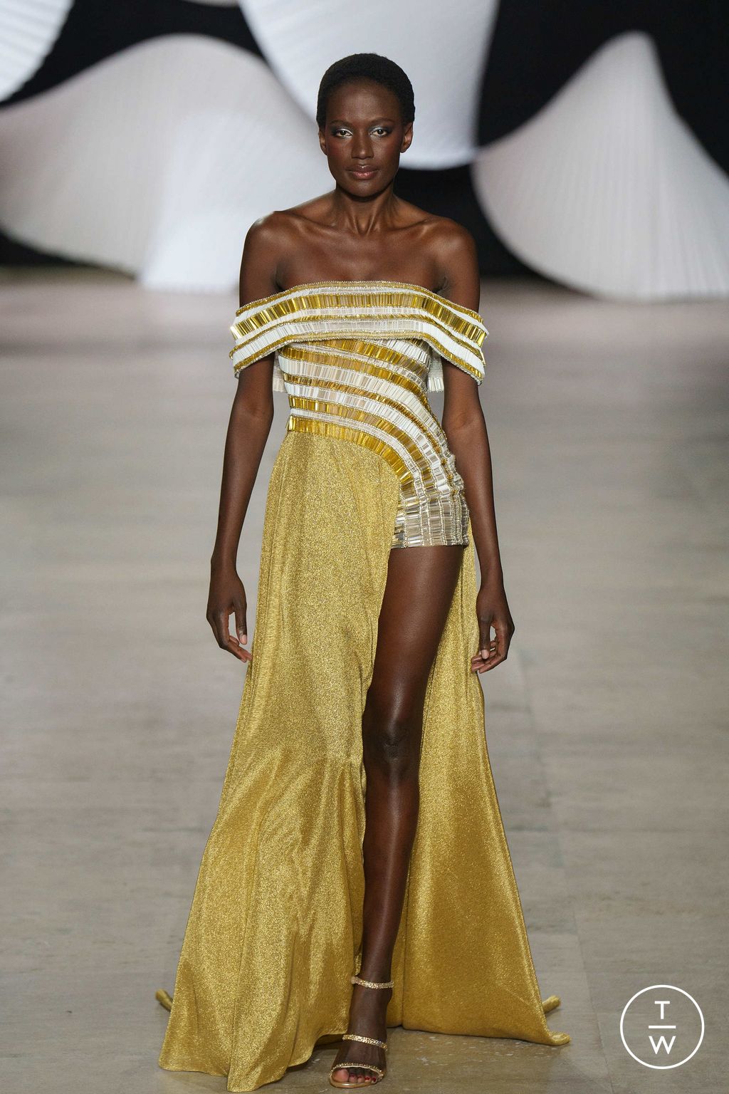 Fashion Week Paris Spring/Summer 2024 look 9 from the Tony Ward collection 高级定制