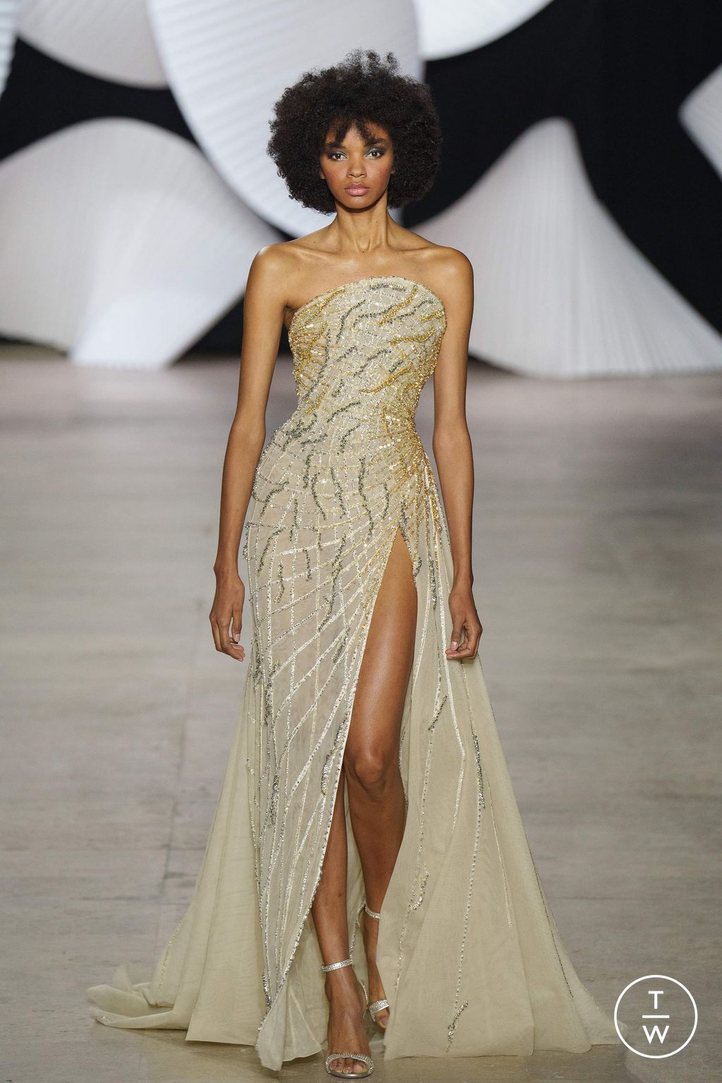 Fashion Week Paris Spring/Summer 2024 look 11 from the Tony Ward collection 高级定制