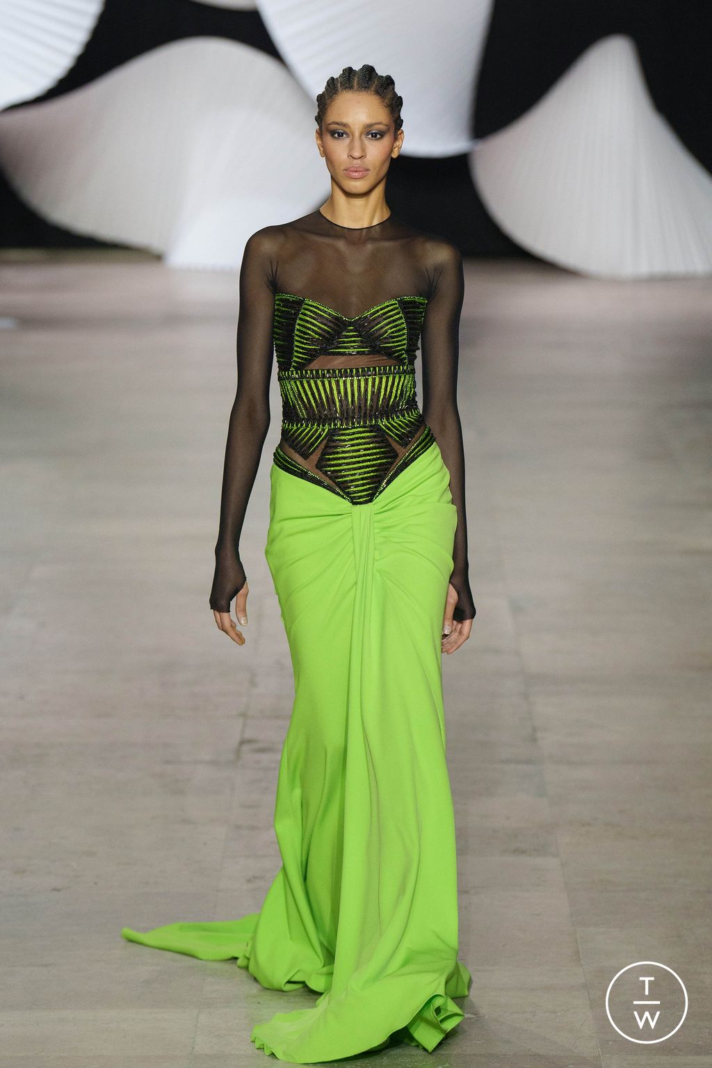Fashion Week Paris Spring/Summer 2024 look 43 from the Tony Ward collection couture