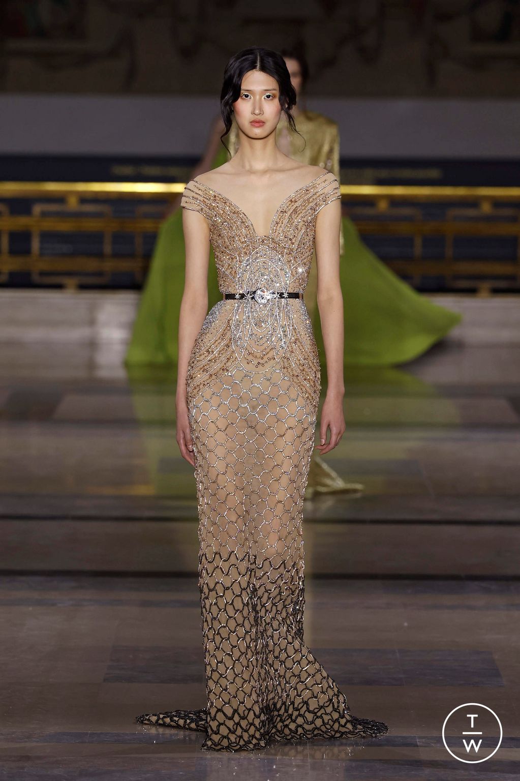 Fashion Week Paris Spring-Summer 2025 look 21 from the Tony Ward collection couture