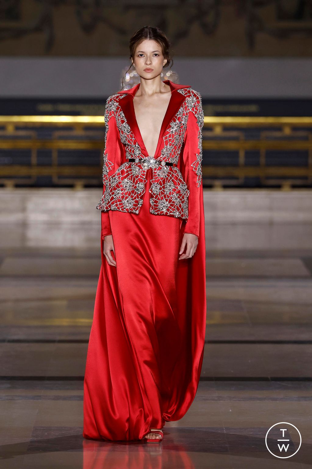 Fashion Week Paris Spring/Summer 2025 look 42 de la collection Tony Ward couture