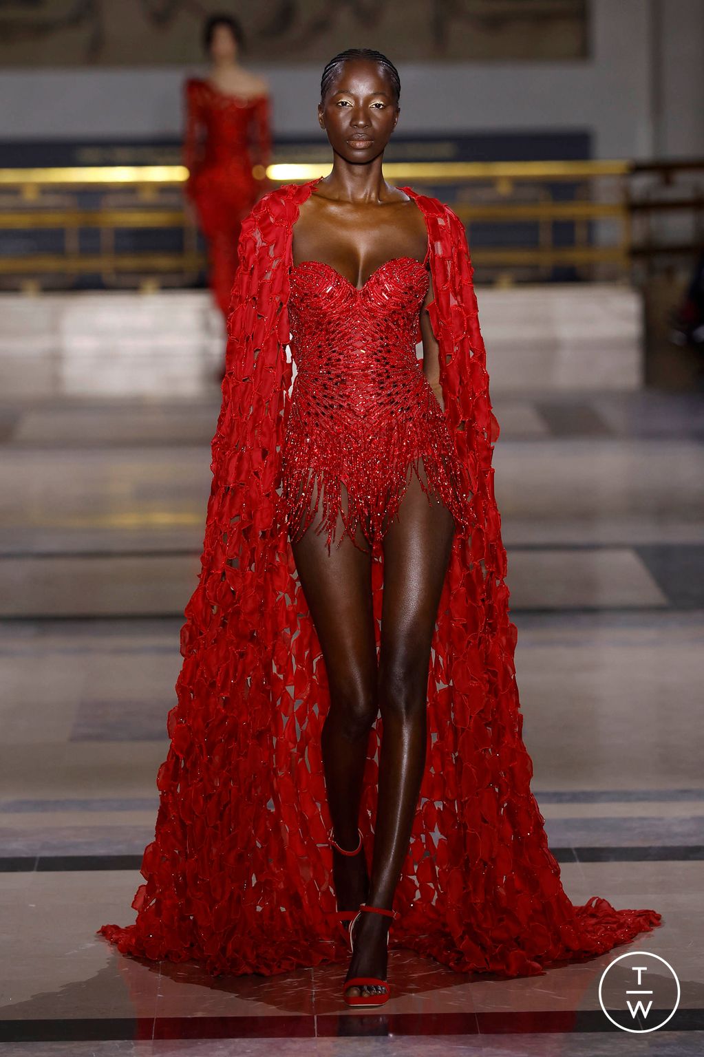 Fashion Week Paris Spring/Summer 2025 look 45 from the Tony Ward collection couture