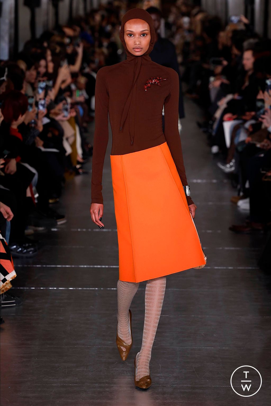 Fashion Week New York Fall/Winter 2024 look 14 from the Tory Burch collection 女装