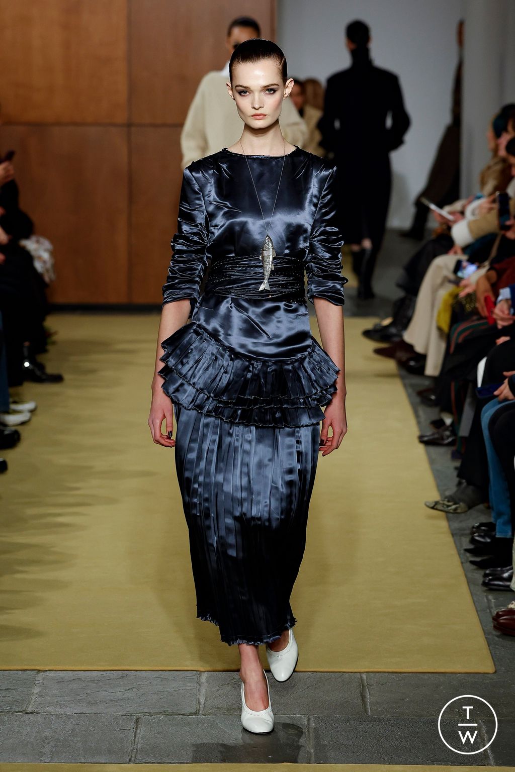 Fashion Week New York Fall/Winter 2026 look 18 from the Tory Burch collection womenswear